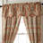 Harrogate Paisley Ruffled 80'' W Window Valance in