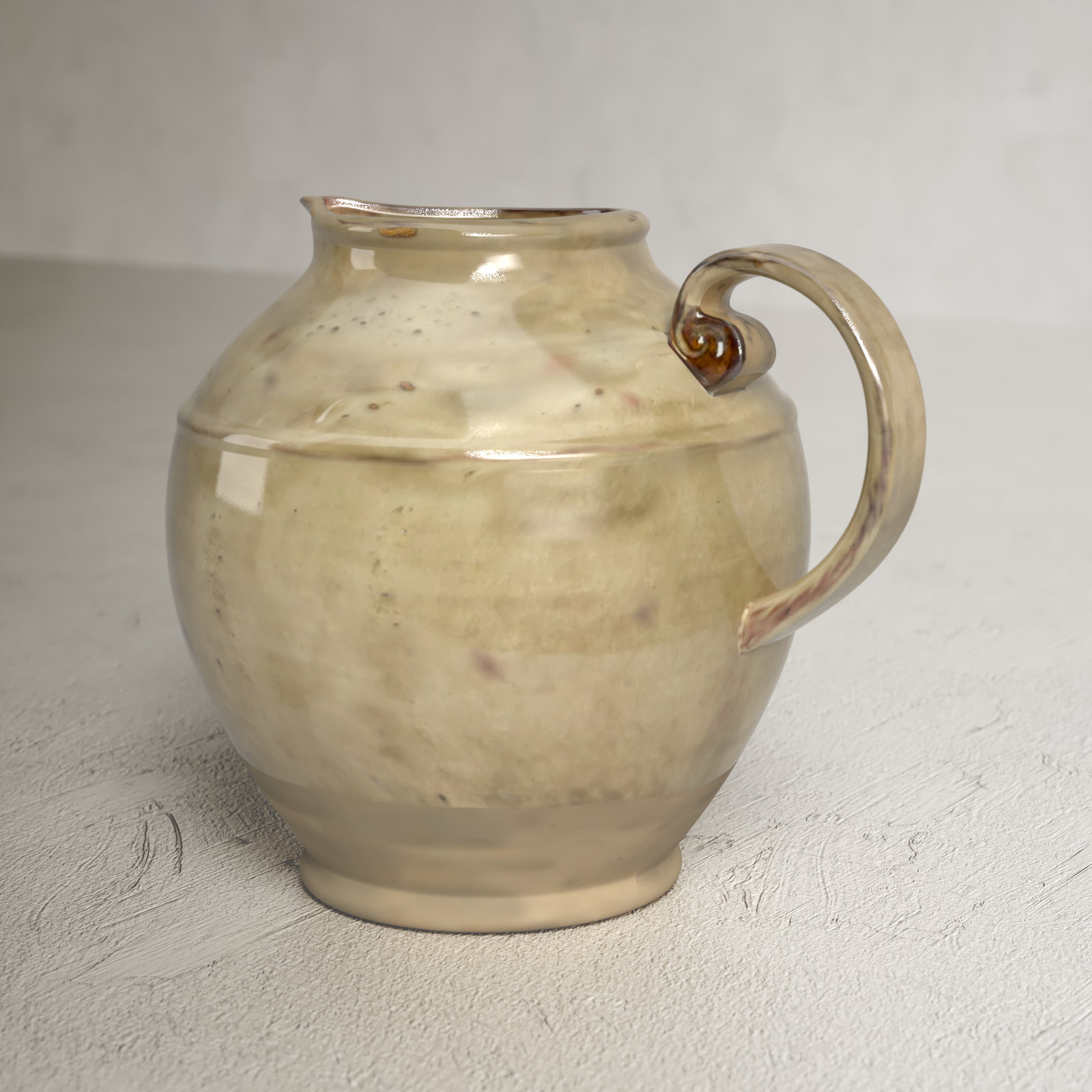 Birch Lane™ Natsuki Stoneware Pitcher in Reactive Glaze & Reviews | Birch Lane