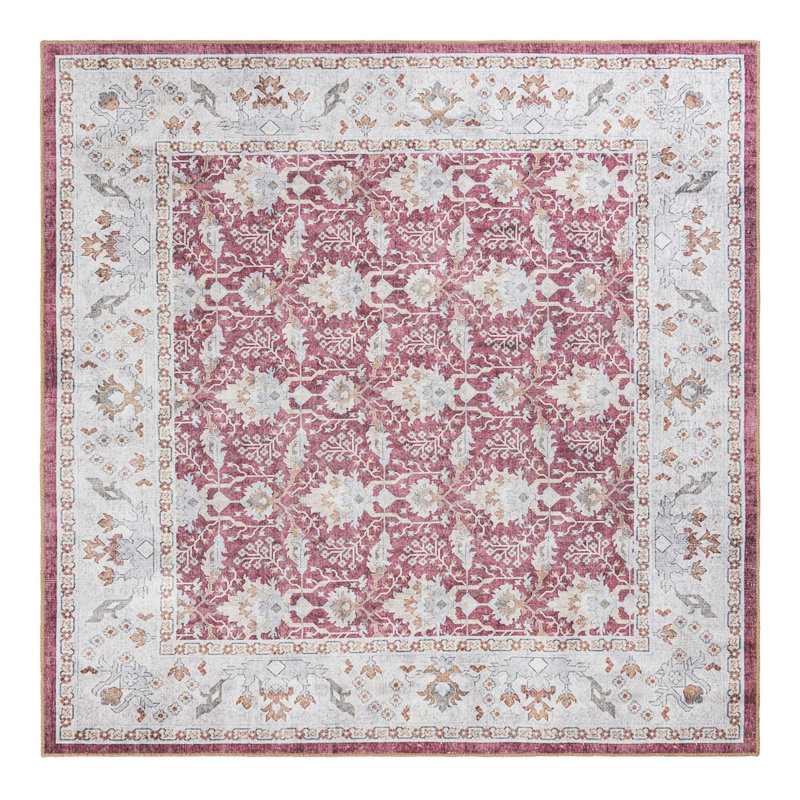 Bungalow Rose Dinah Timeless Rug, Carré 7 pi 10 po x 7 pi 10 po