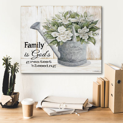 «Family is God Greatest Blessing» par Cindy Jacobs, art mural sur toile