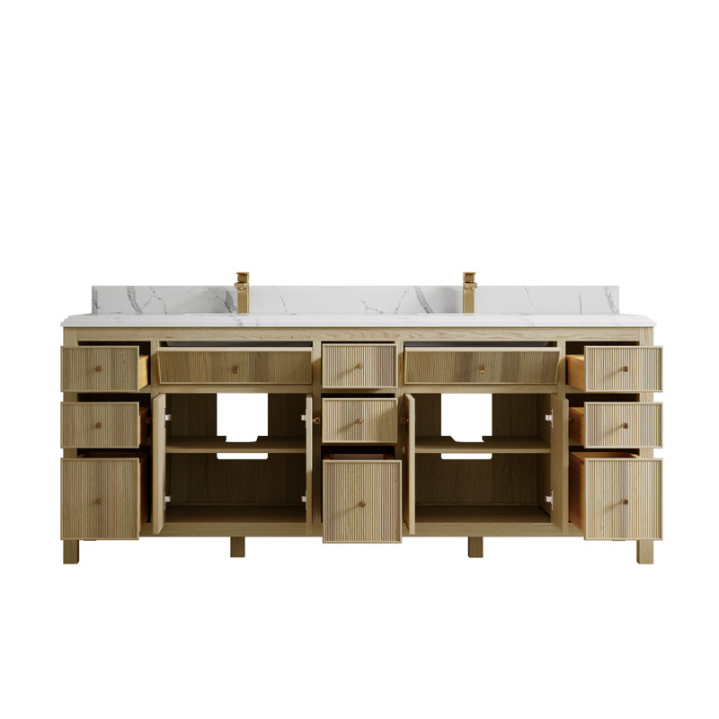 Ensemble de meuble-lavabo double 84 po