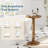Round Side Table with Solid Wood Legs, Modern Accent Table for Living Room, Bedroom, or Office-1970322464