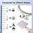 8" Stainless Steel Square Rain Shower Head And Handheld Shower Combo, Wall-mounted