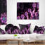 Éclat mauve de ciel étoilé - coussin imprimé abstrait-29604284-29604288