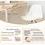 HDHNBA Set Of 2 Armless Height Adjustable Office Chairs Ergonomic Curved Back Silent Rolling Casters-2067913937