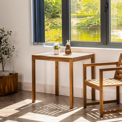 Rectangular Acacia Outdoor Bistro Table , 74.9cm W 36.1cm D