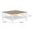 Wacissa Brown and White Square Coffee Table