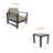 Dulcie 2-Person Seating Set With Sunbrella® Cushions-126281646