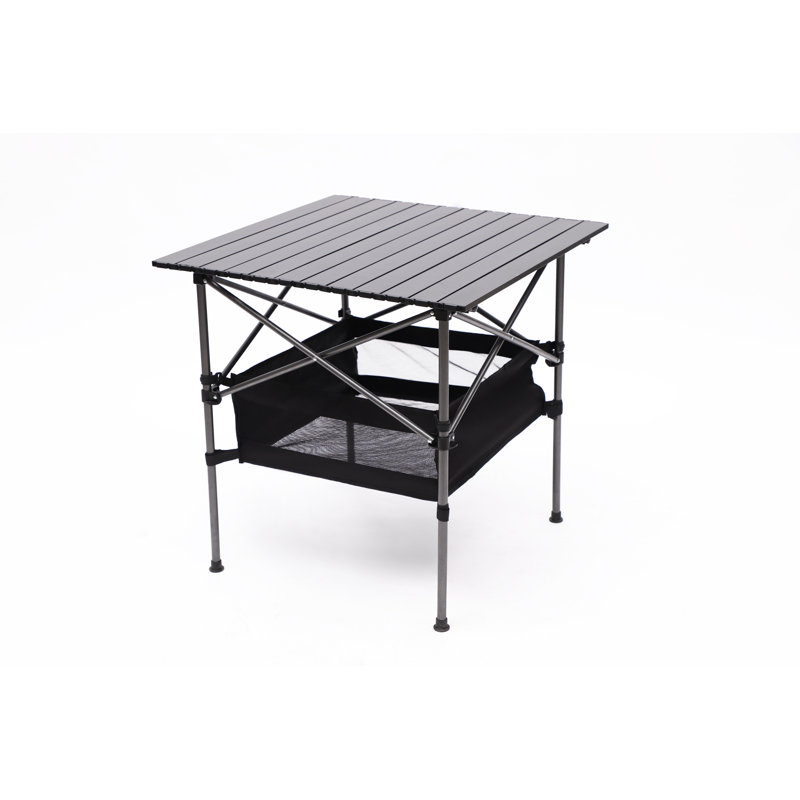 Ensemble de table pliante d'extérieur et 2 chaises, ensemble de table de camping en aluminium avec chaises en tissu Oxford, ensemble de pique-nique portable, vert