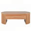 Table basse avec mécanisme de levage hydraulique, compartiment caché et rainures ondulées-336221674
