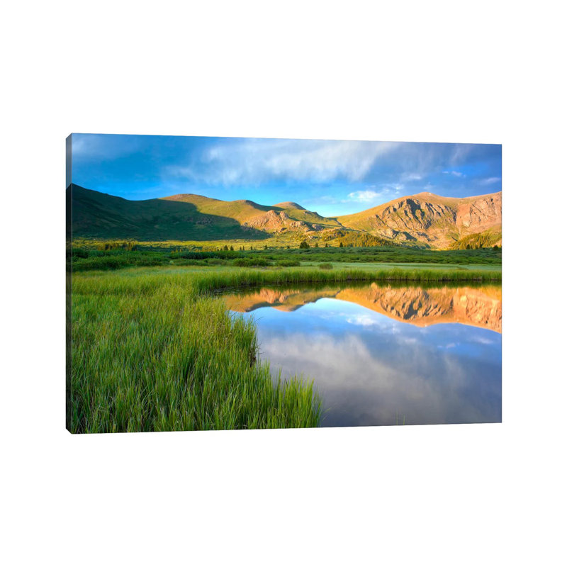 Mount Bierstadt From Guanella Pass Reflected In Pond, Colorado by Tim Fitzharris - Gallery-Wrapped Canvas Giclée on Canvas