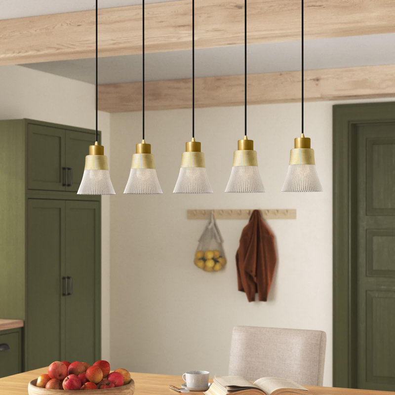 Southam 5 - Light Kitchen Island Pendant, Gold