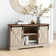 Bevus 52" Corner TV Stand with Sliding Doors for TVs up to 58"