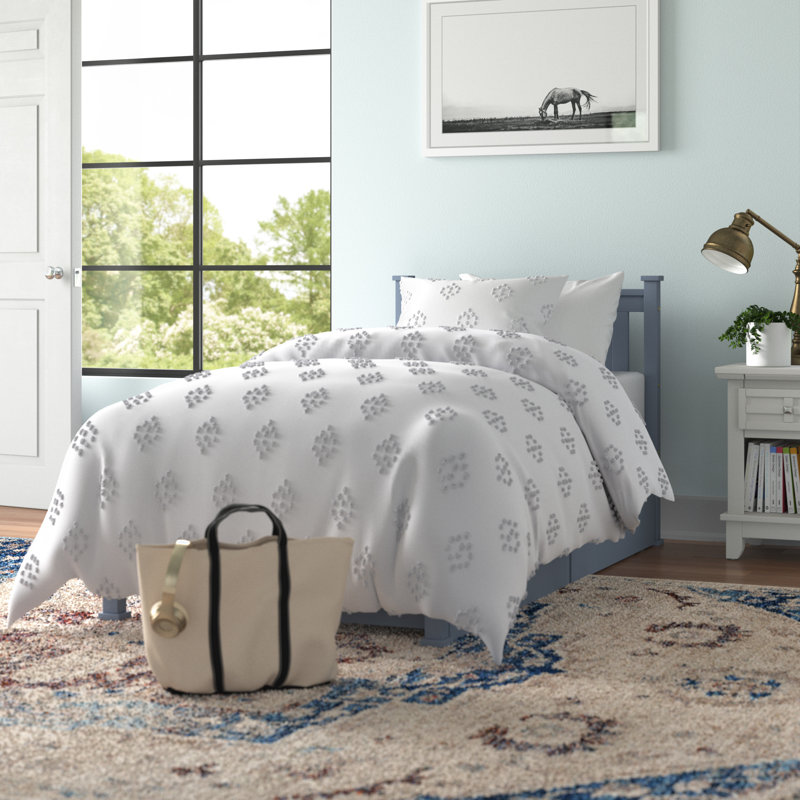 Marius Solid Wood Drawers Bed, Navy Blue