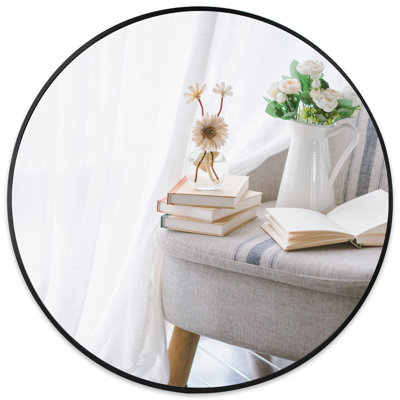 Sussy Metal Round Mirror