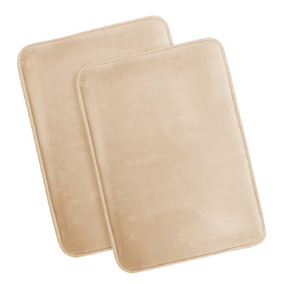 Steph Luxury Ultra Soft and Absorbent Memory Foam Bath Rug Set with Non-Slip Backing