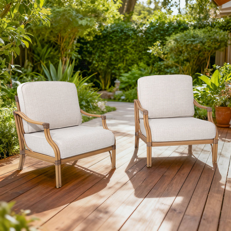 Chaises longues avec coussins Arcadia