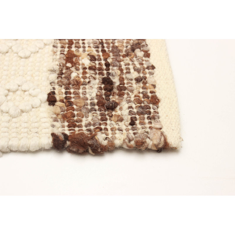 Sienna Brown, Ivory Rug 5'2" x 8'0"