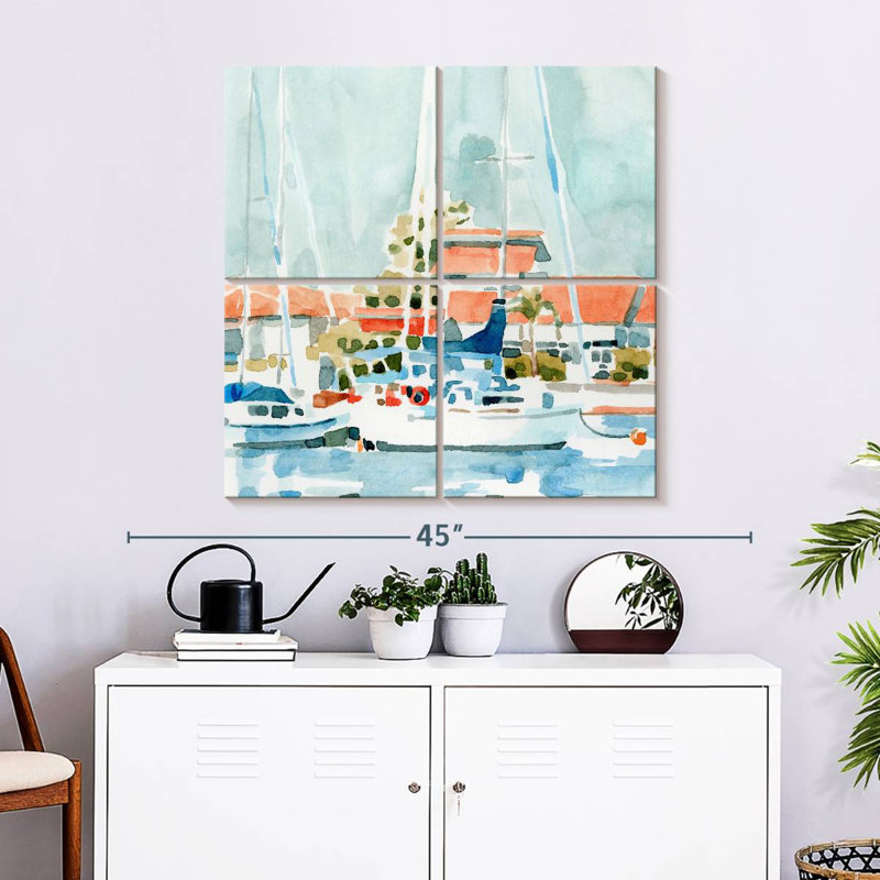 Mehar Beach Town Summer I, 32" H x 32" W