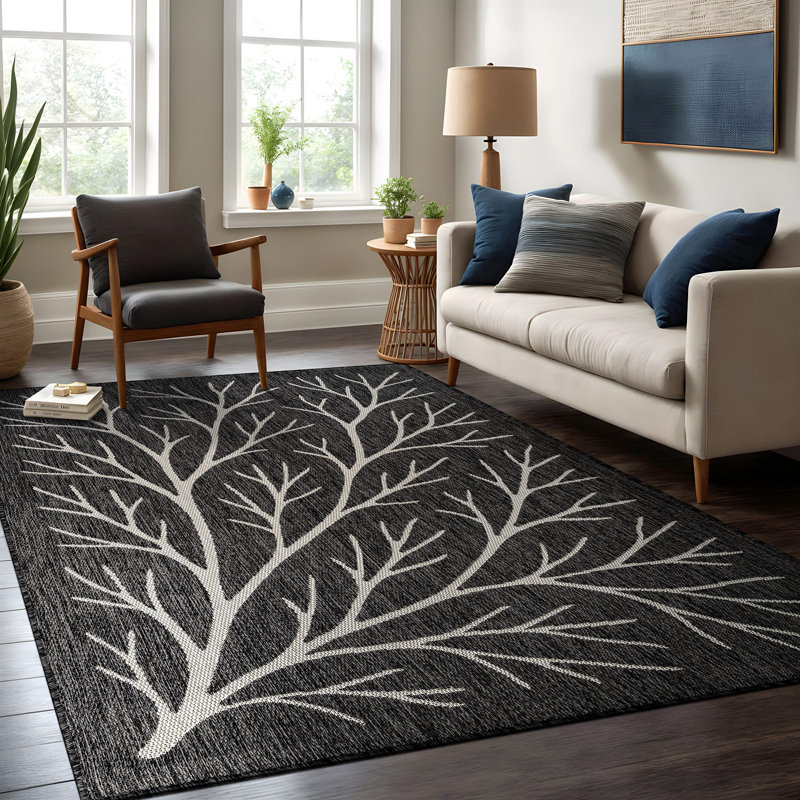 Floral Indoor Outdoor Rug