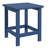 Adirondack Side Table, Square Patio End Table, Weather Resistant 15" Outdoor HDPE Table For Porch, Pool, Balcony, Blue