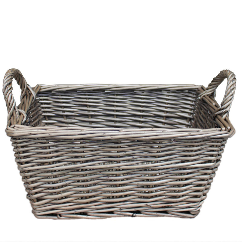 Brambly Cottage Wicker Decorative Basket, 18cm H x 29cm W x 39cm D
