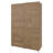Natural Oak  2-Door Wardrobe With Shelf And Drawers