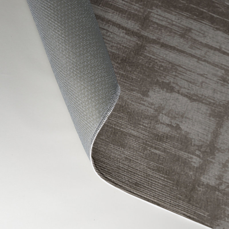 Tapis gris abstrait intérieur et extérieur, Rectangulaire 3 pi x 5 pi
