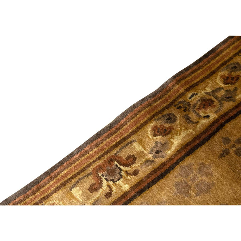 Wool Oriental Area Rug in Brown