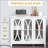 Sideboard Buffet Cabinet, White with 3 Tempered Glass Doors | Adjustable Shelves | MDF Material