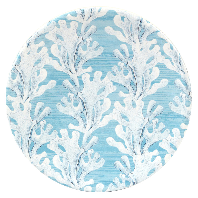 Beyond the Shore Blue Ceramic Canapé Plates Set of 4