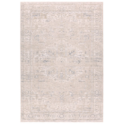 Tapis crème et beige médaillon Kabul ZAR03 