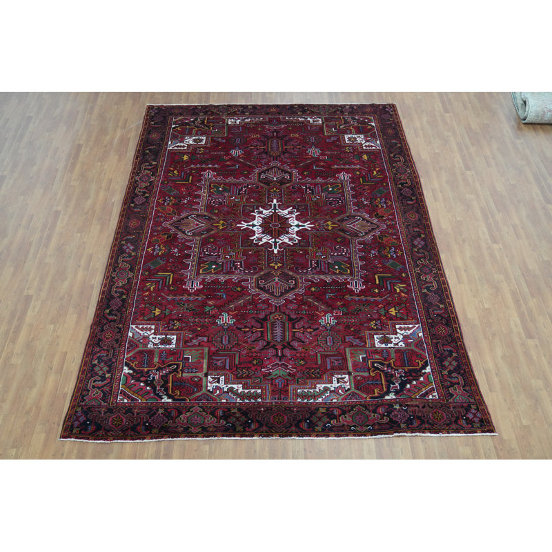 Tapis traditionnel géométrique rétro 10 x 13