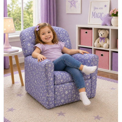 Fauteuil inclinable et berçant pour enfants en sirène bleue - Plusieurs motifs disponibles!