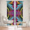 Paire de rideaux occultant et isolant avec passe-tringle Tribal Magic II