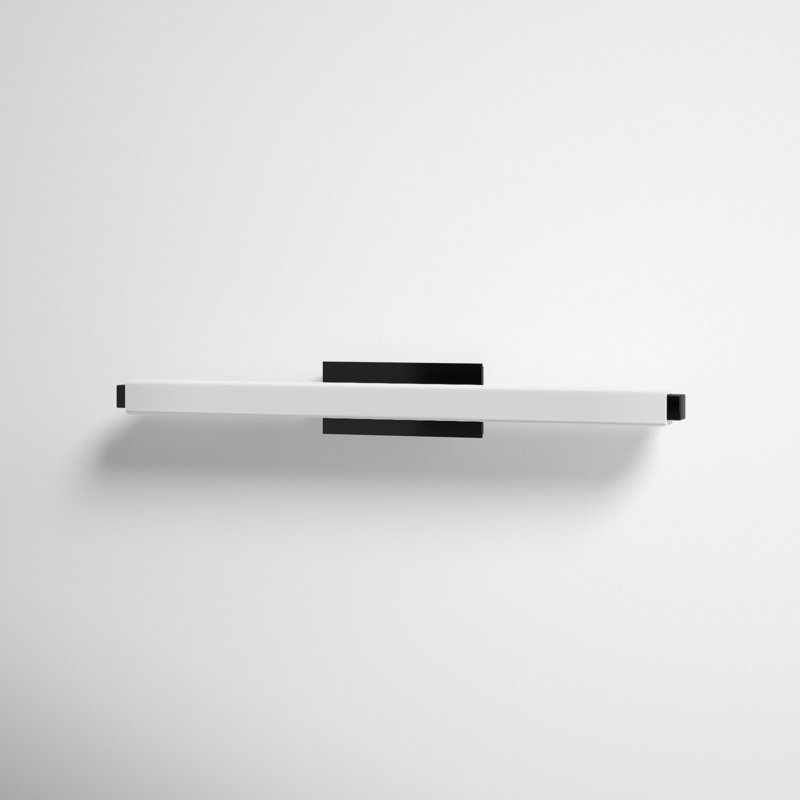 Vogue 1 - Light LED Flush Mounted Sconce, Black, 3000K, 3" H x 25.75" W x 3.38" D