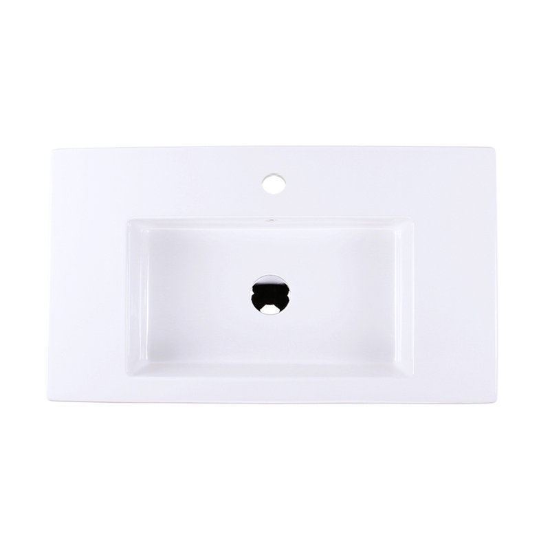 Aquaquattro 31.5'' L Bathroom Sink, Single Hole