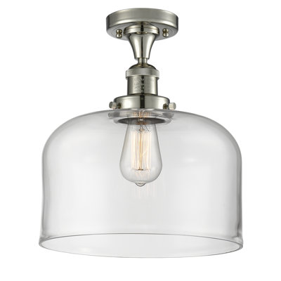 Bell - 1 Light 12" Semi-Flush Mount