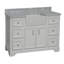 Ensemble de meuble-lavabo simple de 48 po Emiliano-294942541-294942543
