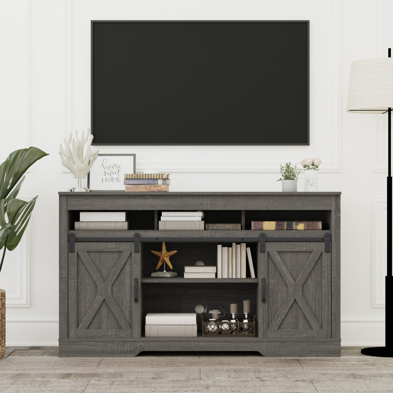 Bradshaw TV Stand for TVs up to 70", Dark Gray