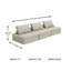 Canapé modulaire sans accoudoirs 117 po Bales