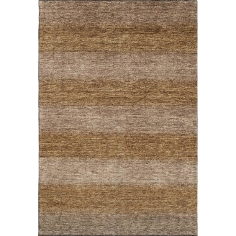 Tapis à rayures de qualité supérieure lavable à la machine AMF1733, Rectangle 9 pi x 12 pi