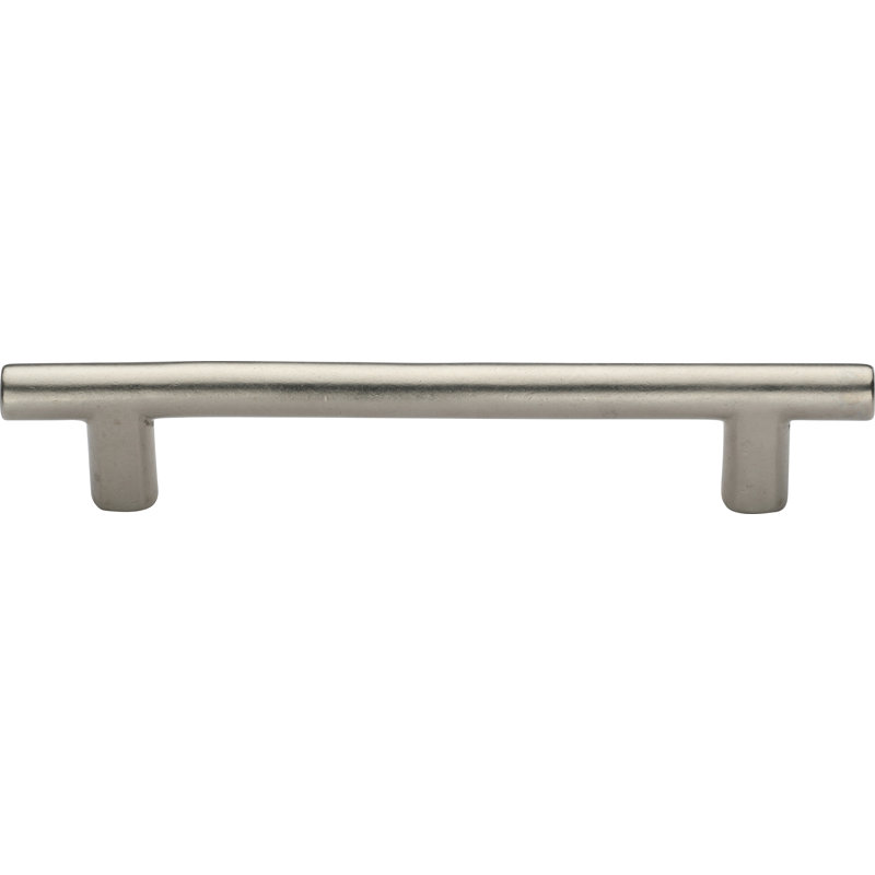 Straight Rustic Bar Pull, White Bronze, 3 ¾"