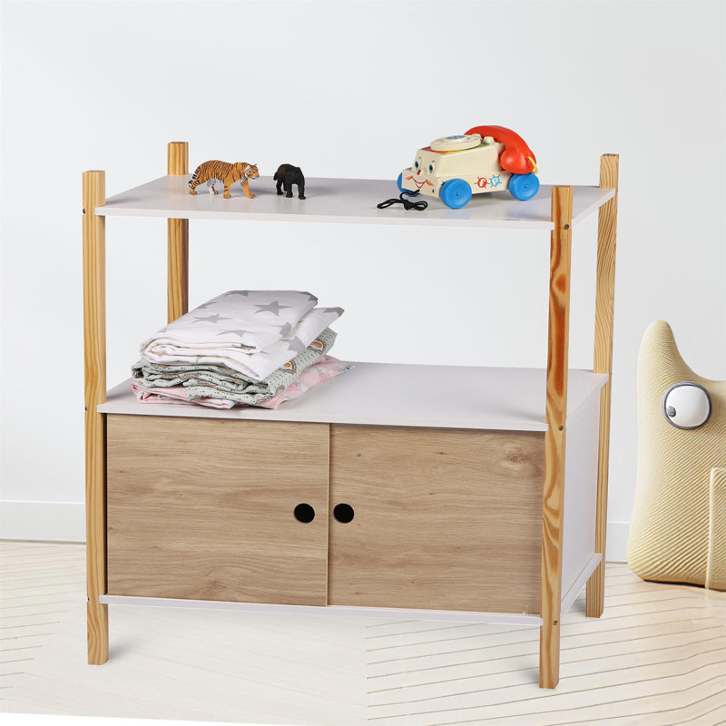 Jorawar 76.5cm H X 70cm W Toy Storage Kids Bookcase