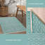 Tapis gris-beige en coton tissé à plat à la main à motif géométrique Siggers-1647240217-1647240210