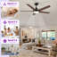 Ventilateur de plafond 5 lumières Modern-92476303