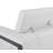 White Genuine Leather Chair with Adjustable Headrests-50816702