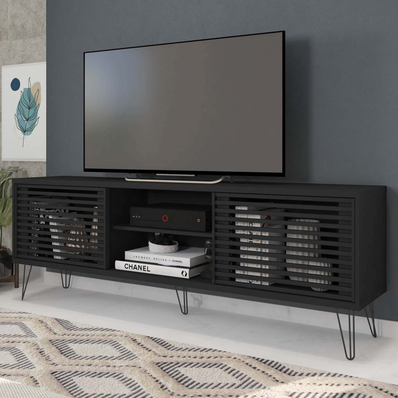 Jasniak TV Stand for TVs up to 70", Black