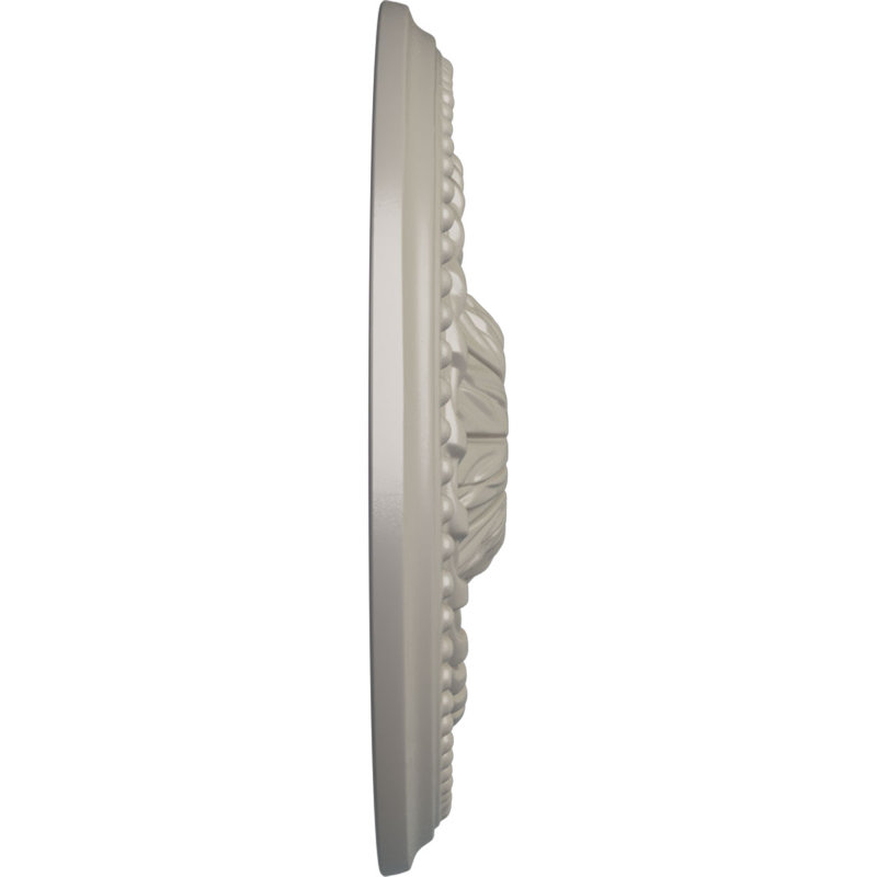 Endurathane Orrington Ceiling Medallion, 19 5/8"OD x 4 3/4"ID x 1 3/4"P (Fits Canopies up to 4 3/4"), Hand-Painted Smokey Topaz Crackle Finish