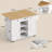 42.5" Kitchen Island With Large Storage Cabinets And Drawers-1111403951